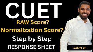 CUET RESPONSE KEY SE KAISE RAW SCORE COUNT KARE ?CHALLENGE CUET RESPONSE KEY STEP BY STEP BTECH LEET