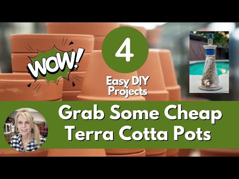 DIY Amazing Home & Patio Decor Using Terracotta Pots - Lots of Texture