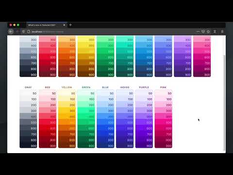 The All-New Color Palette in Tailwind CSS v2.0 – What's new in Tailwind CSS
