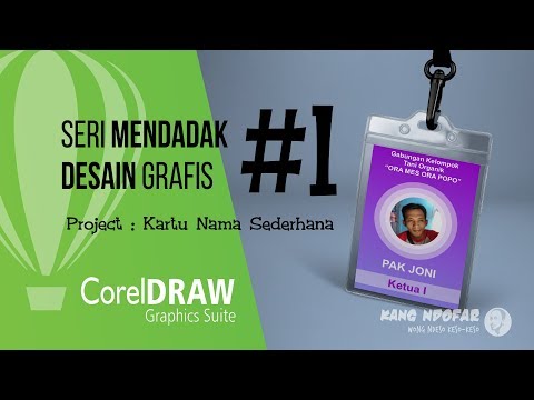 Praktikum CorelDraw Dasar - Membuat kartu Nama sederhana Bag.1