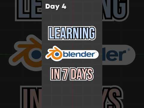 Learning blender in only a WEEK - Day 4 #blender #shorts