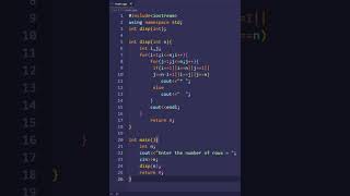 c++ program to print hollow square star pattern with diagonal using function | PWOS #shorts