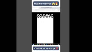 CSS Blend mode 🔥😱 #css #htmlcss #webdevelopment #csstricks #ytshorts #shorts