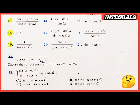 Class 12 Chapter -7  Integrals : Exercise 7.3 Q13- Q24  solutions