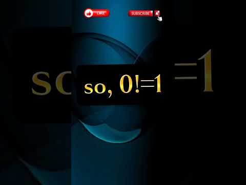 Do you know, why 0!=1?🤔🤔🤔 #math #mathshorts #bdmo_problem #problems #maths