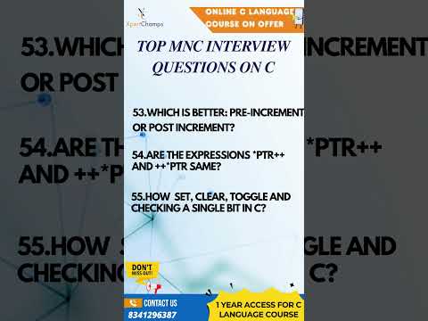 Top C Interview Questions part-14 | XpertChamps Insights #skillstruct