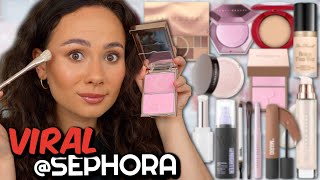 I TRIED THE NEWEST VIRAL MAKEUP AT SEPHORA!! so you don't have..