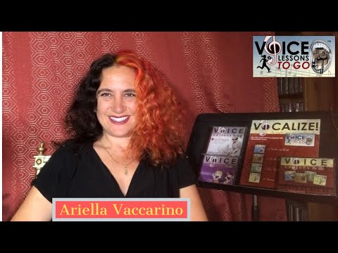 Intro YouTube Channel Trailer- Ariella Vaccarino, Voice Lessons To Go