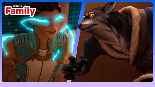 Werelord VS Horselord Sky Stable Race! | Wolf King | Netflix Family