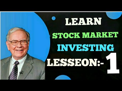LEARN STOCK MARKET INVESTING LEASSON:-1@ SPINESTOCK