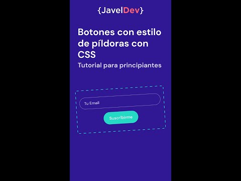 Botones con estilo de píldora. Desarrollo web con #HTML, #CSS y #Javascript. #shorts