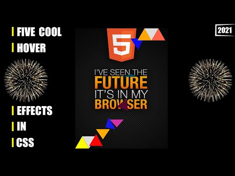 5 Cool Hover Effects in CSS in 2021.#CSS