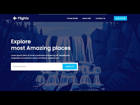 How to create a simple website using HTML & CSS only | step by step