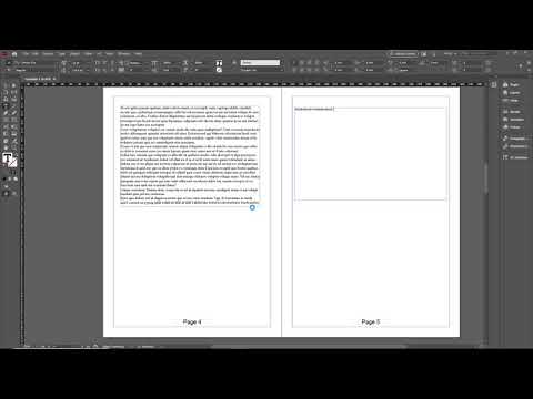Threading text frames in InDesign