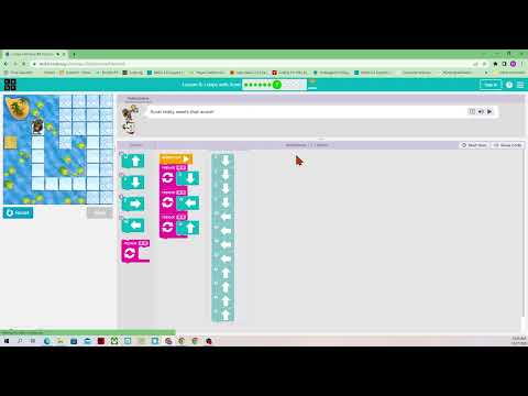 Step-by-Step Tutorial: Code org Course A lesson 8 Loops with Scrat
