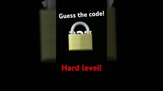 Try to guess the code! Hard!!!