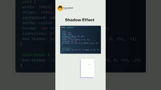 HTML & CSS Shadow Effect #shadow #shorts #shortsvideo #shortvideo #short