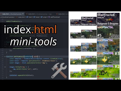 Using JavaScript to create mini-tools