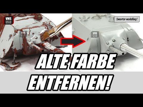 Alte Farbe von Modellen entfernen, entlacken von Modellen. VMS Clean Slate Farbentferner Anleitung