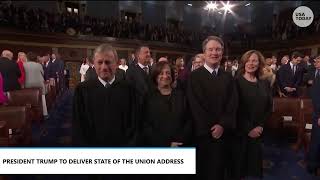 At Trump State of the Union, 4 Supreme Court justices attend, 5 do not after tariffs ruling