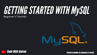 Getting started with MySQL (for beginners)  #mysql #tutorial #beginners