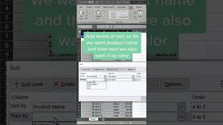 Sorting in excel #excel #tutorials #exceltips #exceltraining #excelforbeginners