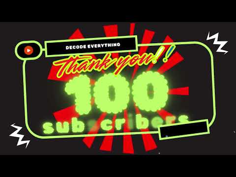 Thank you 100 subscribers!! :)  #thankyou #tradeintamil