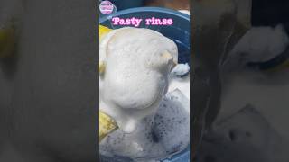 ASMR Sudsy sponge squeezing🫧☁️☁️☁️ Rinsing #shorts #spongerinse #asmrsponge #fizzysuds