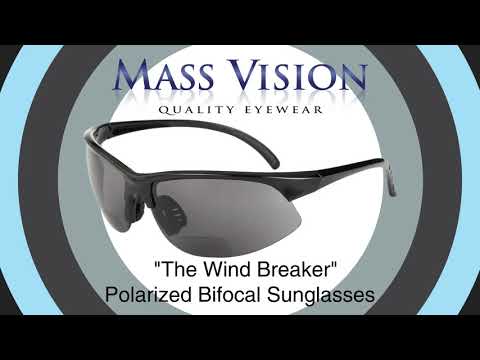 2 Pair of Polarized Bifocal Sport Wrap Sunglasses for Men and Women + 2 Microfiber Carrying Cases