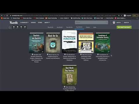 Hacking 101 (and beyond, imo) security e-book bundle  - check this Humble Bundle out! 📚