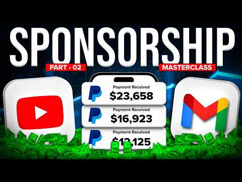 How I get SPONSORSHIPS on Every Video  | Sponsorship Masterclass 😎