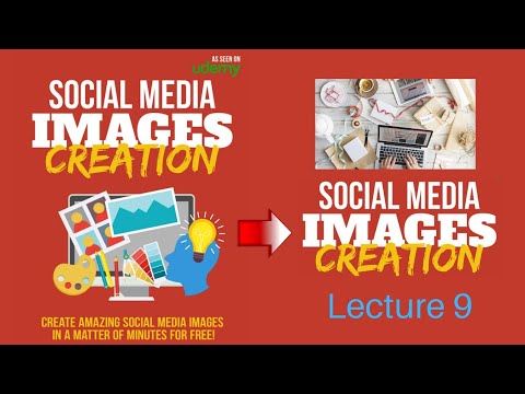 Social Media Images Creation || social media image design video tutorials.(Lecture 9)