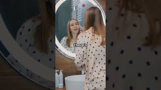 AI Smart Mirror Ka Jadoo! 🪞 Future Tech Dekho | TECH_BPT #techinhindi #facts #futuretech