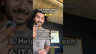 Top 5 Entry Level tech jobs in 2025