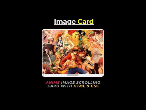 Image Scrolling Card with HTML & CSS | Anime Card Slider