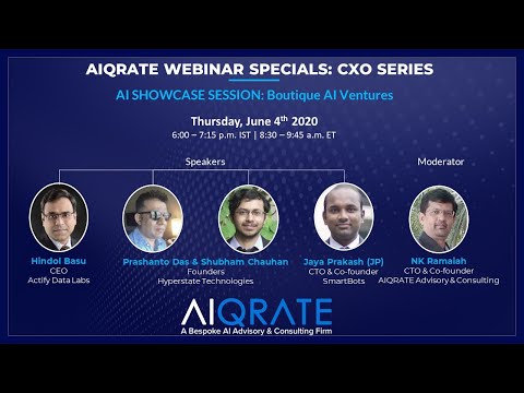 AIQRATE CXO Series: AI SHOWCASE | Session 2