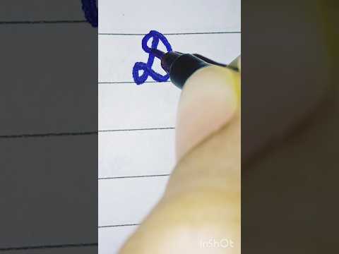 capital letter D in cursive✍️ #penmanship #cursivealphabets #cursivehandwriting #shorts
