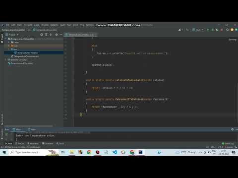Temperature Converter using Java | With GitHub Repo | Source Code | Java Projects | C to F | F to C