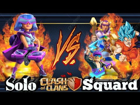 Solo Archer+ Heler Vs Squad King 👑 in || Class of Clane ...