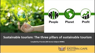 Gr 12 Tourism  Sustainable Tourism