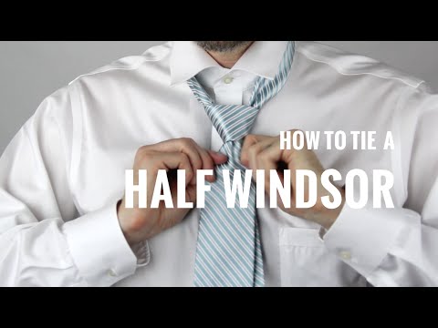 How to Tie a Necktie: Half Windsor Knot | The Distilled Man