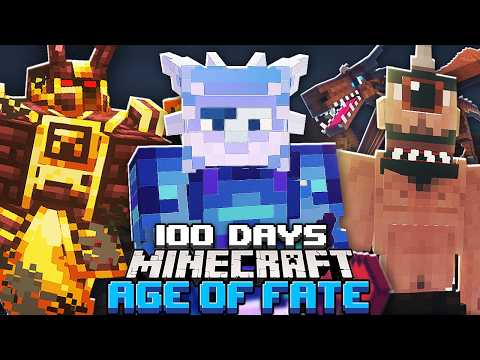 I Survived 100 Days in Age of Fate in Minecraft