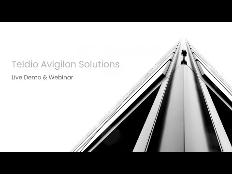Webinar and Live Demo of Teldio's Avigilon Solutions