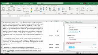 Sentiment Analysis in Microsoft Excel!