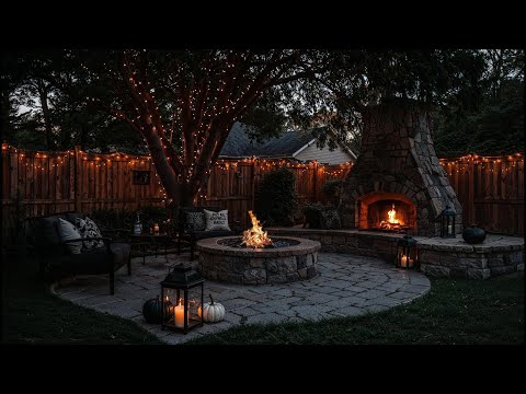 Halloween Fireplace Ambience 🔥 Crackling Fire, Cozy Fall Nights & Spooky Vibes For Relaxation