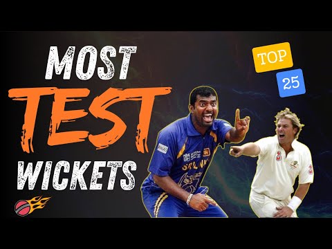 Top 25 Highest Wicket Takers in Test Cricket History 🏏 | All-Time Legends of Bowling