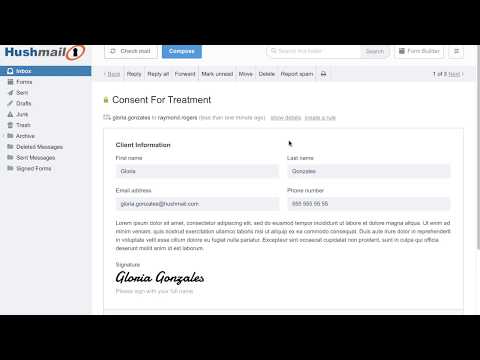 How to manage your e-signed forms | Hushmail