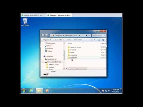 secRMM smart phone Android App for securing the phone as a USB storage device