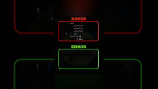 Junior VS Senior coding #codingin17 #shorts