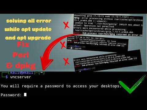 kali nethunter update and upgrade error | solve dpkg & perl